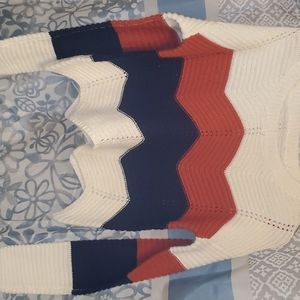 Cropped knit sweater